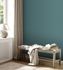 Non-woven wallpaper 39039-9 petrol linen optic structure 5
