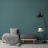 Non-woven wallpaper 39039-9 petrol linen optic structure 1