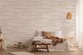 Non-woven wallpaper 39041-1 beige silver plaster look 1