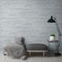 Non-woven wallpaper 39041-3 grey silver plaster look 1