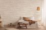 Non-woven wallpaper 39041-6 cream white gold plaster look 6