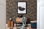 Non-woven wallpaper brown gold metallic leaves 39090-4 6
