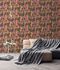 Non-woven wallpaper black gold metallic tropical 39095-3 5
