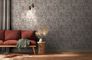 Non-woven wallpaper white gold metallic tropical 39095-4 4