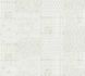 Vliestapete Floral Patchwork Karo Hellgrau Weiß 39066-2 5