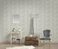 Vliestapete Floral Patchwork Karo Blau Grau Weiß 39066-4 Zimmer 5