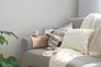 Vliestapete Kariert Textil Optik Hellgrau Weiß 39068-3 Wohnzimmer 3