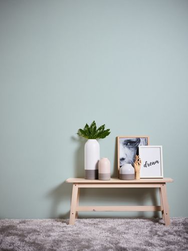 Non-woven wallpaper dots light blue white 39070-1