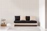 Vliestapete Kariert Landhaus Weiß Beige Grau 39072-3 Wohnzimmer 4