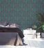 Non-Woven Wallpaper Flowers Birds Petrol Pink Blue 39075-4 3