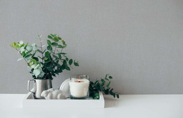 Non-Woven Wallpaper Textile Look grey 3851-30