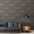 Vliestapete Steinwand Optik Grau Beige Schwarz 38813-1 Wohnzimmer 1