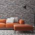 Vliestapete Steinwand 3D-Optik Grau Beige Weiß 38813-2 Wohnzimmer 2