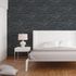 Non-woven wallpaper stone wall black anthracite 38813-4 3