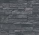 Non-woven wallpaper stone wall black anthracite 38813-4 6