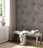 Non-woven wallpaper leaves grey gold metallic 38919-1 1