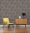 Non-woven wallpaper leaves grey gold metallic 38919-1 4