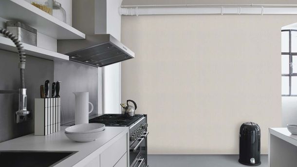 Non-woven wallpaper Rasch 746051 plain texture light grey