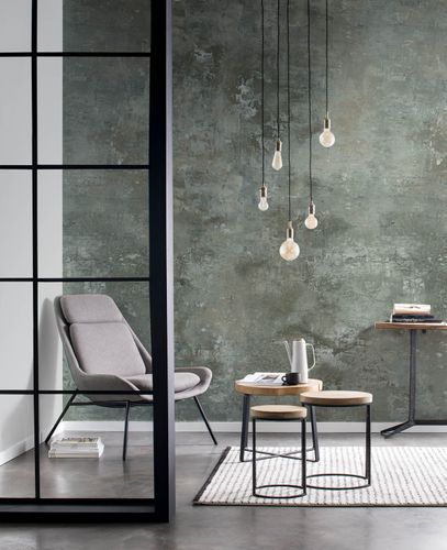 Rasch photo wallpaper 429657 used look metal grey beige