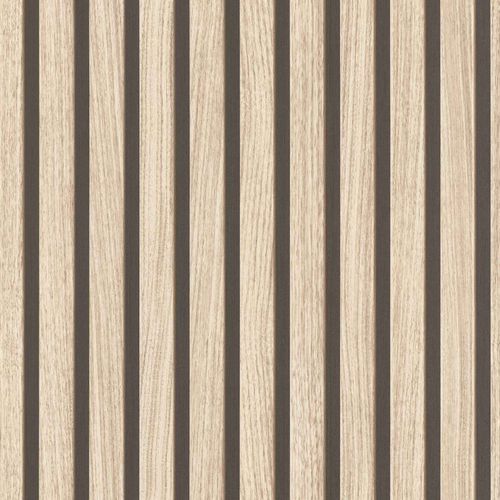 Rasch non-woven wallpaper 499315 wood beige black