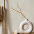 Non-woven wallpaper waves beige silver metallic 10317-02 1
