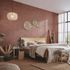 Non-woven wallpaper texture rock red grey gloss 10296-06 1