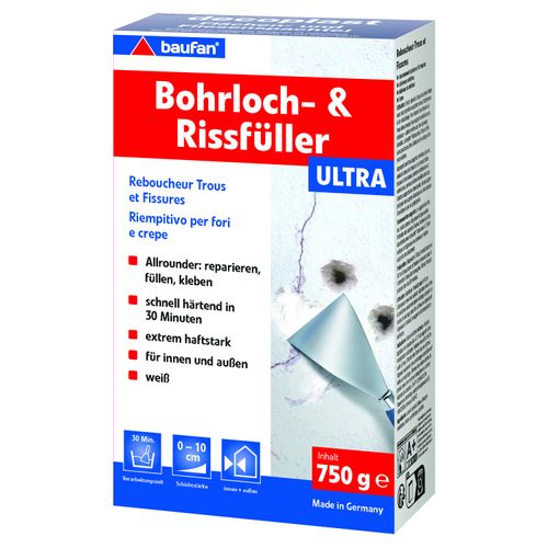 Baufan drill hole and crack filler ULTRA 750g white