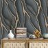 Non-woven wallpaper Elle 3D-look black gold 10345-15 5