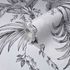 Photo Wallpaper Tropical Leaves Floral White Black 81600 2