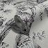 Non-woven wallpaper leaf pattern beige black white 82338 2
