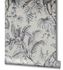 Non-woven wallpaper leaf pattern beige black white 82338 3