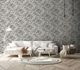 Non-woven wallpaper leaf pattern beige black white 82338 1