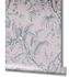 Non-Woven Wallpaper Leaf Pattern Pink Silver Metallic 82339 3