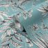 Non-woven wallpaper leaf pattern blue black white 82340 2