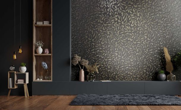Vliestapete-Ornamente-Floral-Grau-Silber-Metallic-82385-63216516_3