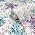 Non-woven wallpaper floral linen look blue purple 47450 2