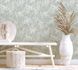 Non-Woven Wallpaper Floral Linen Look grey Blue 47452 1