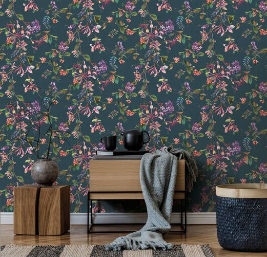 Vliestapete-Floral-Tropisch-Beeren-Blau-Gruen-Rosa-47454-63216605_2