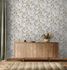 Non-woven wallpaper flowers berries lilac white green 47455 4