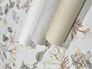 Non-woven wallpaper flowers berries lilac white green 47455 5