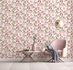 Non-woven wallpaper flowers berries lilac pink green 47457 1