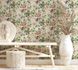 Non-woven wallpaper floral tulips beige green pink 47461 4