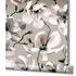 Non-Woven Wallpaper Flowers Magnolia grey White 47466 3