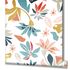 Non-woven wallpaper abstract flowers white blue red 47467 3