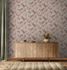 Non-woven wallpaper flowers drawing orange beige 47471 1