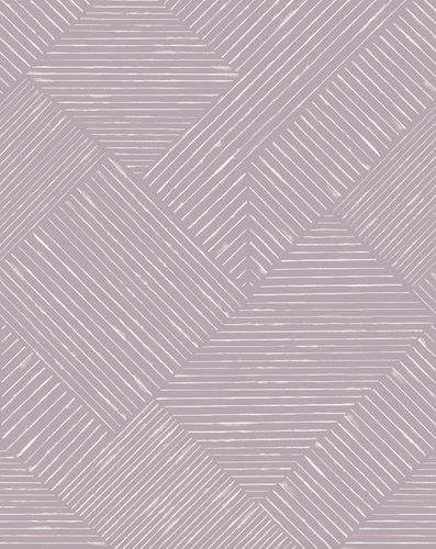 Photo wallpaper Lines Graphic Purple White 33157
