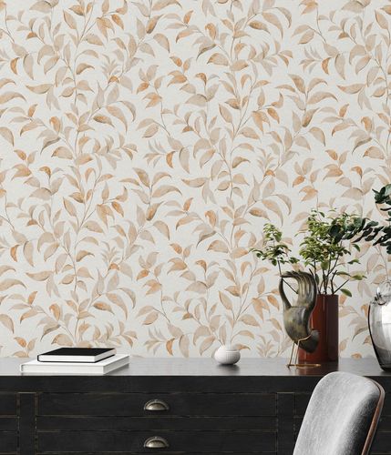 Vliestapete-Floral-Blaetter-Zweige-Weiss-Orange-38962-3-63216891_7