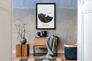 Photo Wallpaper concrete look watercolor blue grey 39233-1 1