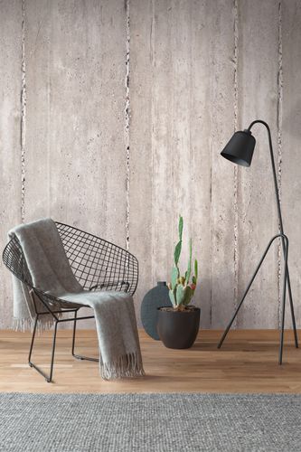 Photo Wallpaper industrial concrete look grey cream 39257-1