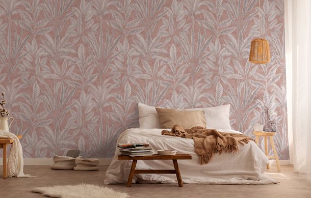 Digitaldruck-Blattmuster-Tropen-Rosa-Grau-39316-1-63217173
